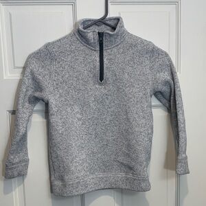 Old Navy Heather Gray Quarter-Zip Pullover